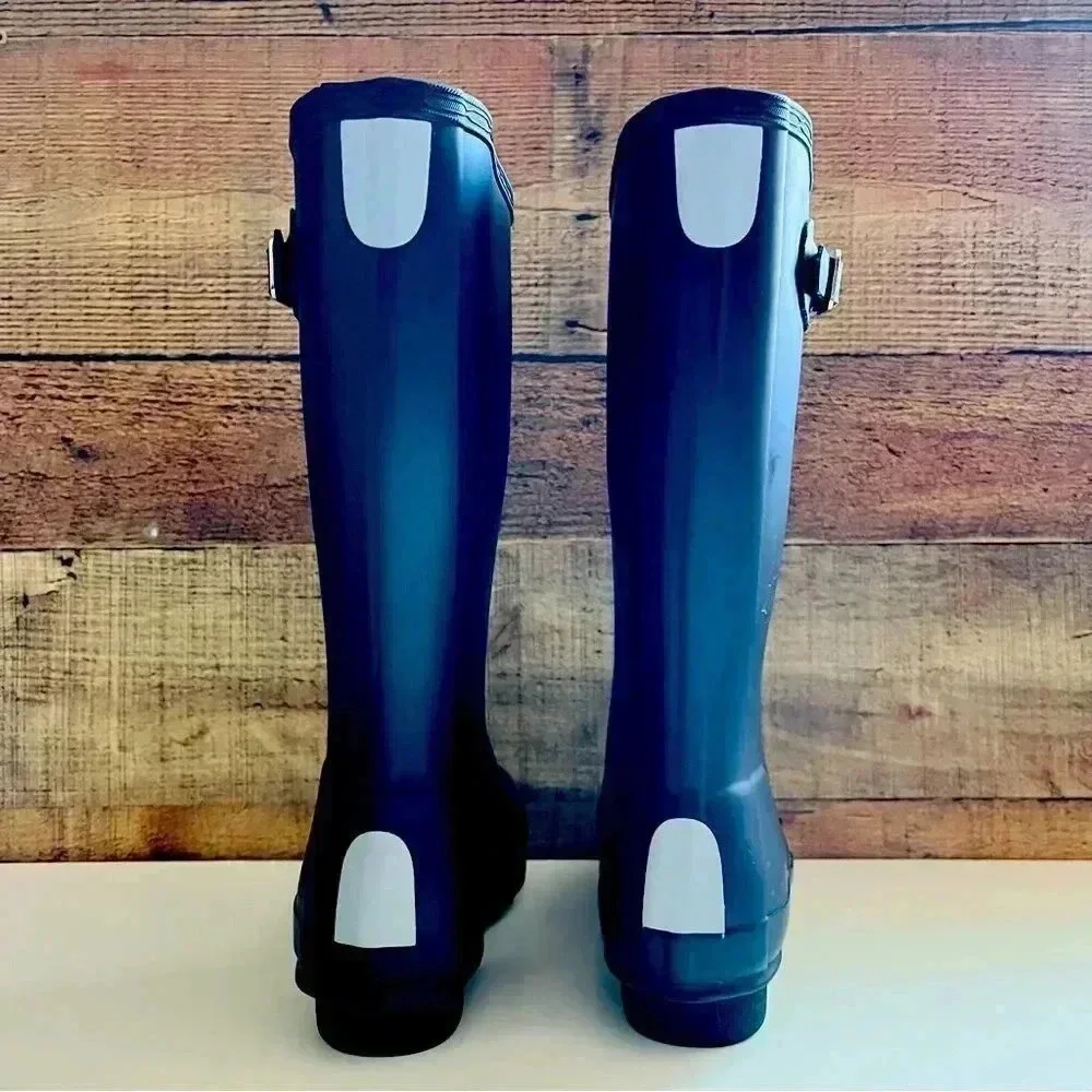 Unisex Hunter Kids' Original Matte Waterproof Buckle Strap Rain Boots (Youth)